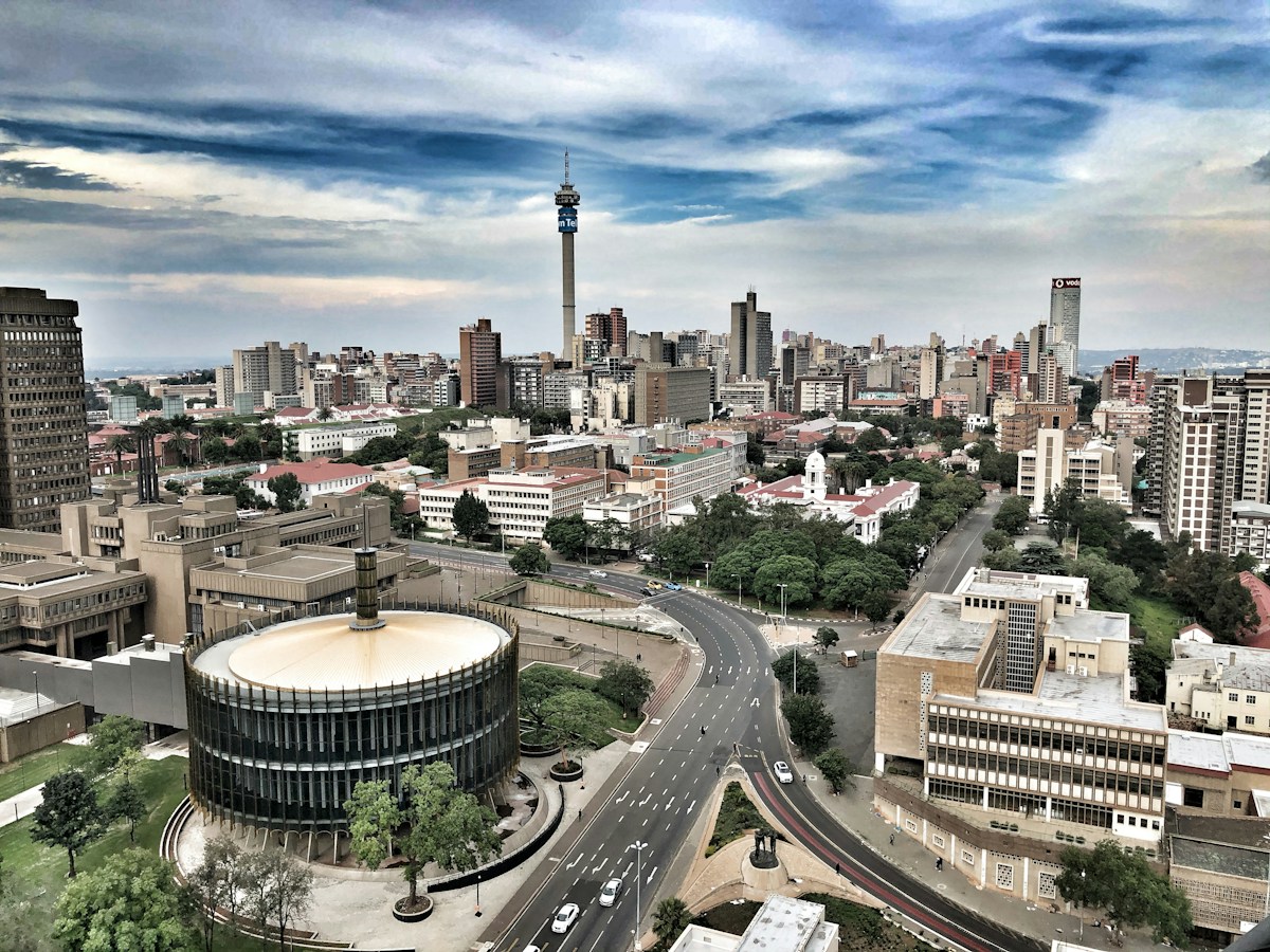 Modern African Financial Capital Skyline